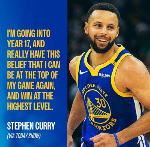 华体会体育-库里展望新赛季：我还能打出巅峰表现 现在是篮球技术最强时代