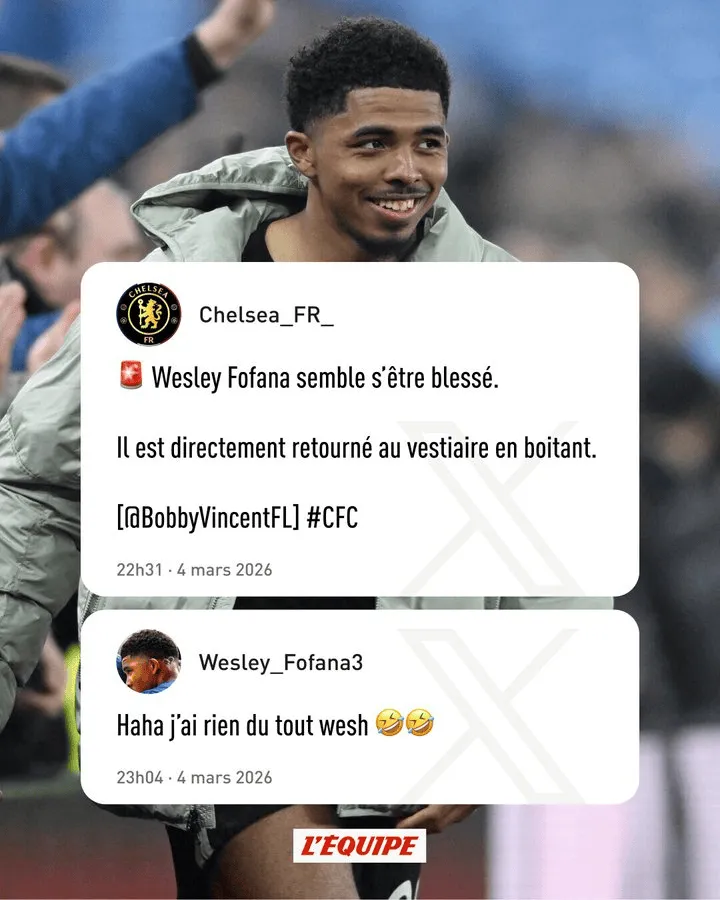 华体会官网-媒体称切尔西后卫福法纳疑似受伤，球员社媒辟谣：我没事